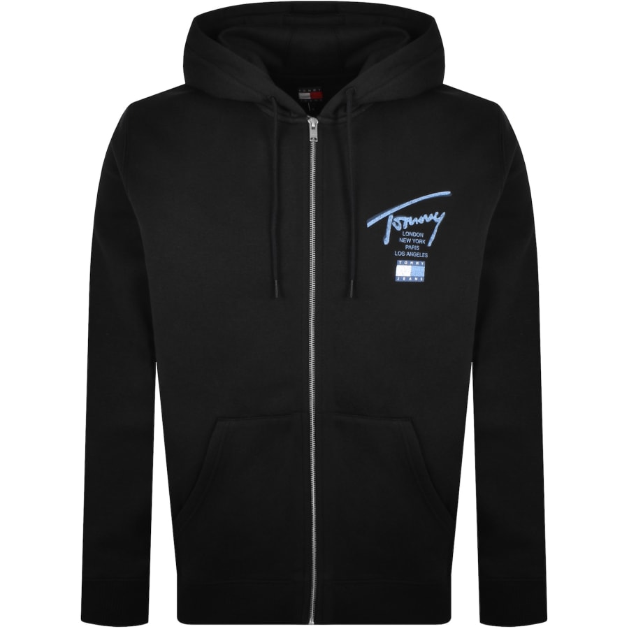 Tommy jeans black hoodie top